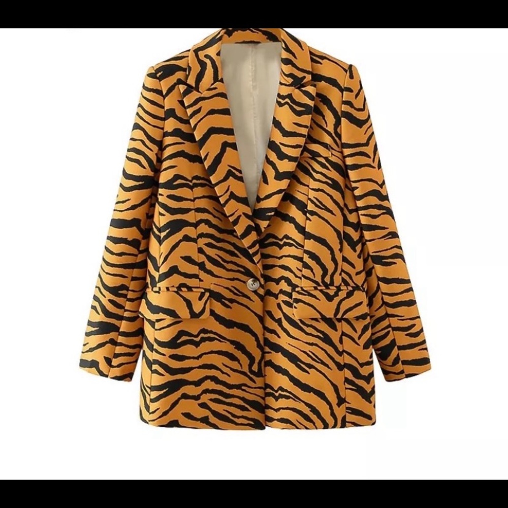 Tiger Print blazer